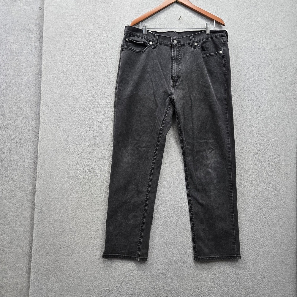 Levi's Men Jeans 38X32 Black Denim 29" Inseam Stretch